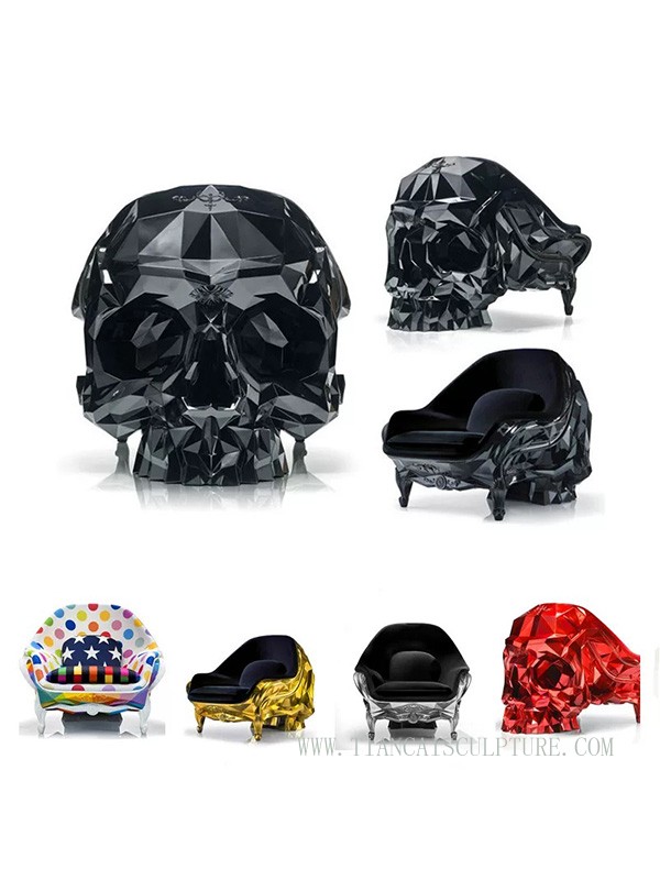 Skull Sculpture Art Furniture